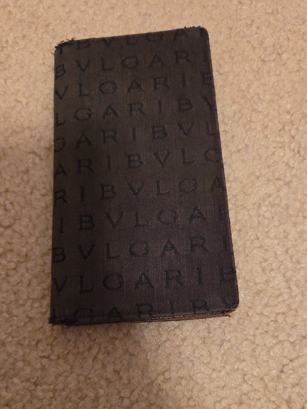 Bulgari Black Logo-Print Long Men’s Wallet